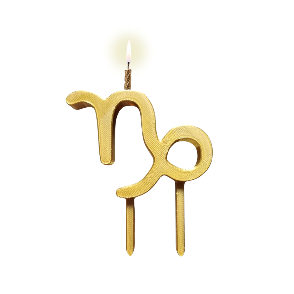 Capricorn Zodiac Birthday Candle Holder