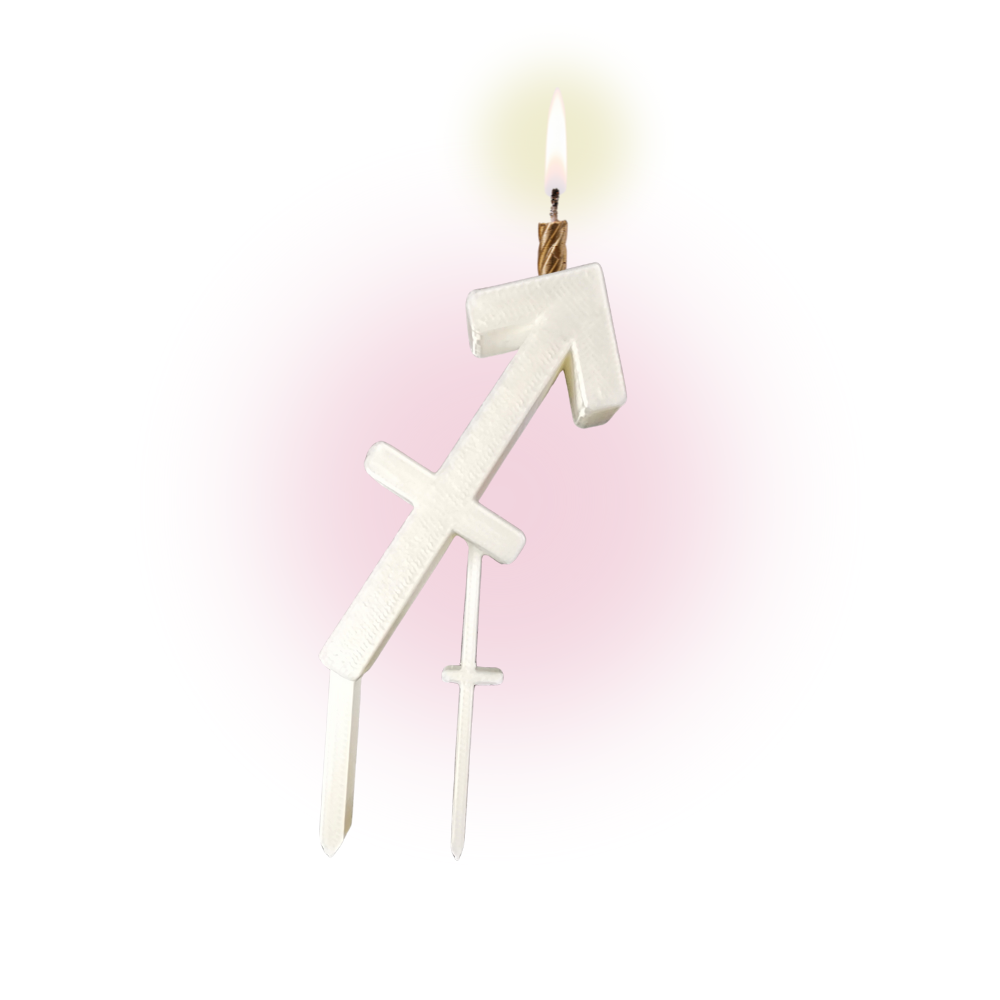Sagittarius Zodiac Birthday Candle Holder