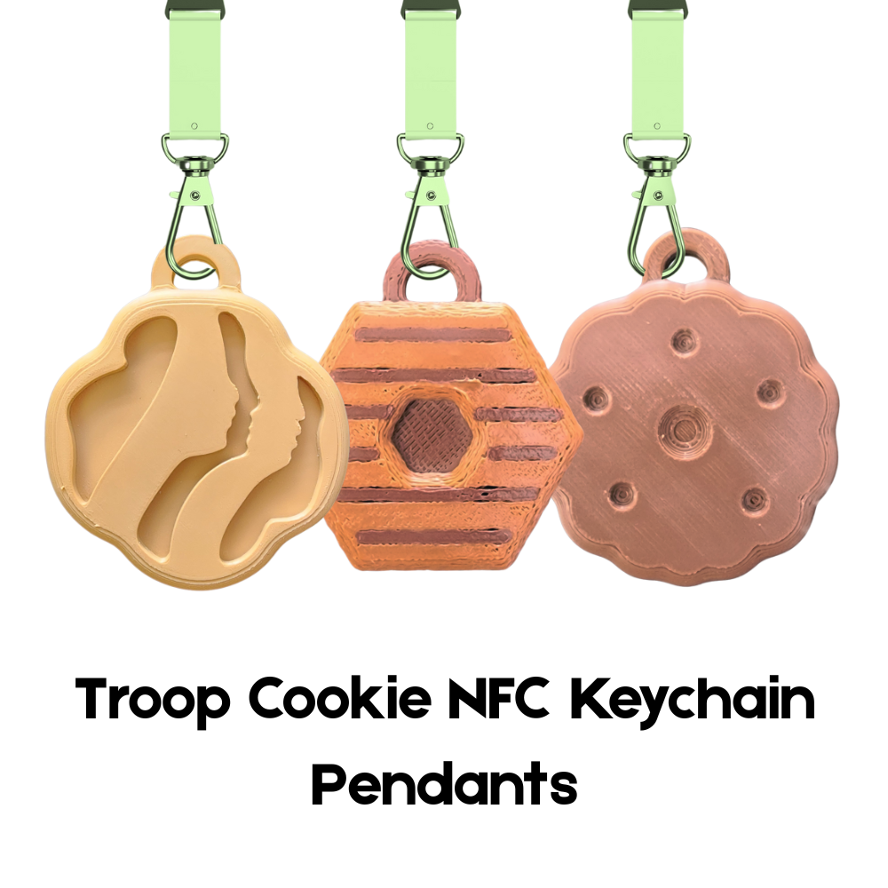 Troop Cookie NFC Scannable Keychain for Cookie Selling