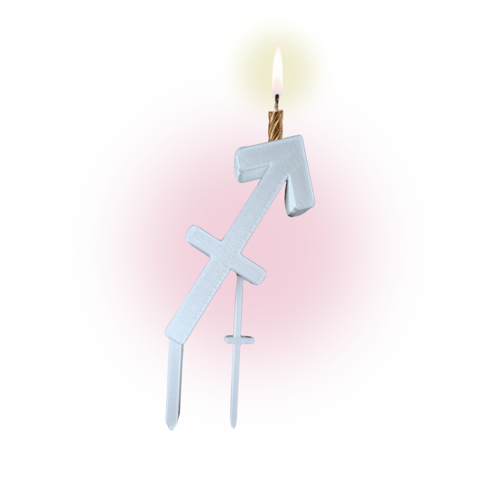 Sagittarius Zodiac Birthday Candle Holder
