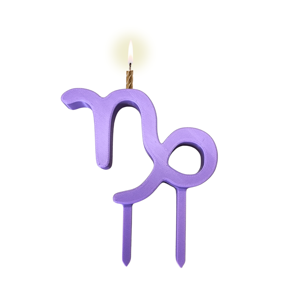 Capricorn Zodiac Birthday Candle Holder